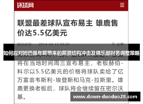 如何应对姆巴佩年薪带来的薪资结构冲击及俱乐部财务调整策略