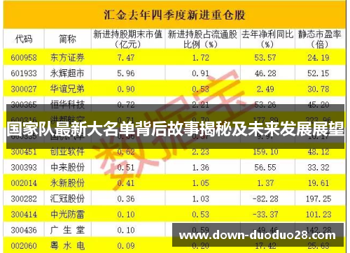 国家队最新大名单背后故事揭秘及未来发展展望